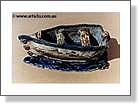 Ceramic Fish Boat
