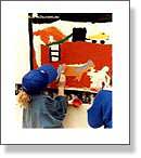 Girl Painting Horse